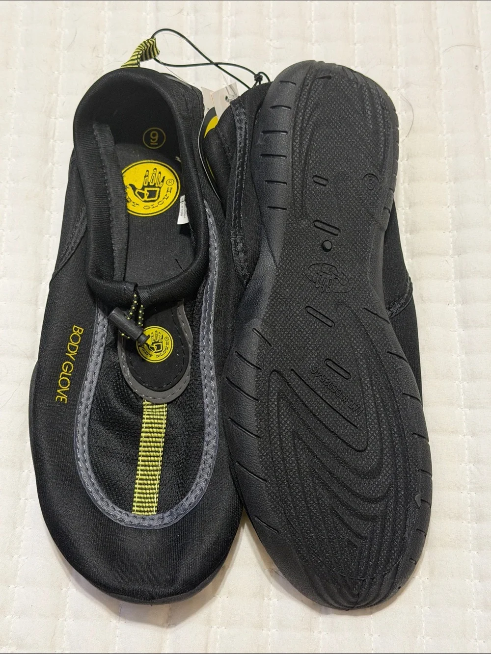 Body Glove Black and Yellow Water Shoes